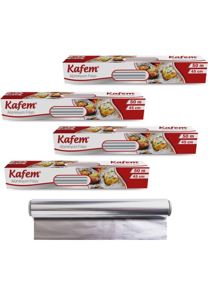 Aluminyum Folyo 45CM x 50M 10MIC x 4 Paket