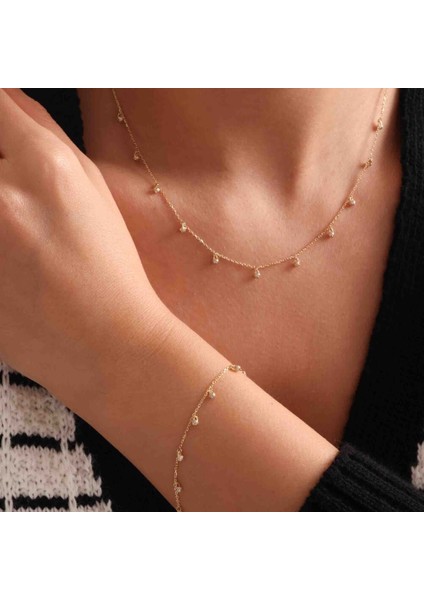 Altın Sarkık Zincir & Bileklik Italy