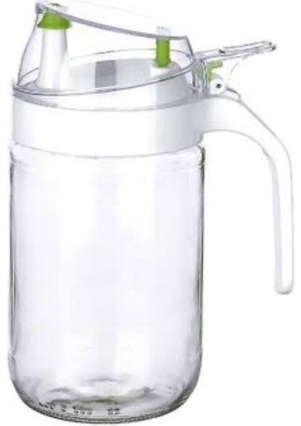 Damlatmaz Kapaklı Oilcon Cam Yağlık 660ML Beyaz fırsatları