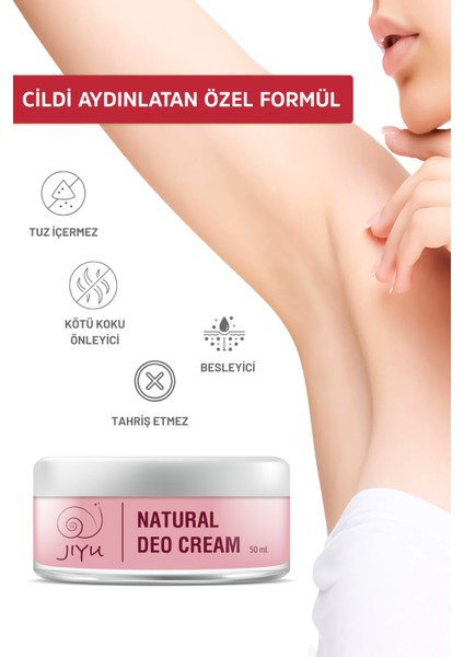 Doğal Krem Deodorant Krem Roll-On 50 ml