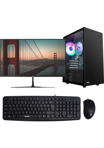 A140 x İ5-12400 8gb 256GB SSD 22'' Masaüstü Bilgisayar
