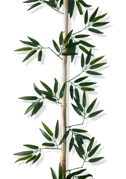 Yapay Yoğun Yapraklı 170 cm 10 Adet Dekoratif Bambu Çubuğu Islak Doku modelleri