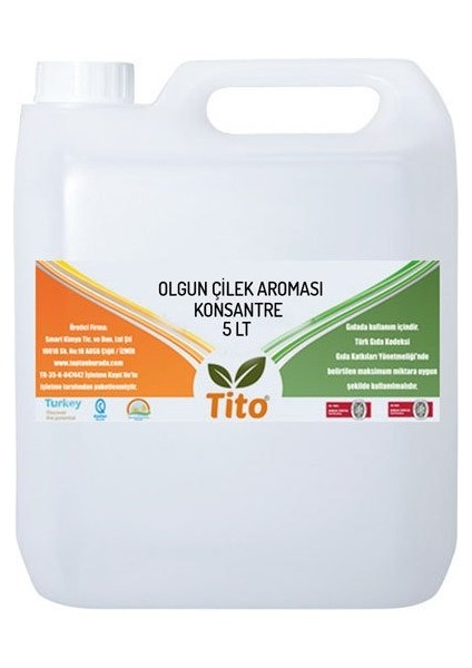 Olgun Çilek Aroması [Suda çözünür] - 5 lt