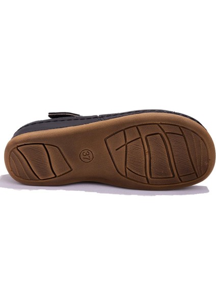 104424 Siyah Ortopedik Günlük Kadın Sandalet fırsatları