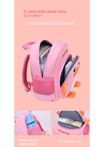 Yeni Karikatür Küçük Ördek Anaokulu Çocuk Rahat Anti-Kayıp Sırt Çantası Orta Boy 3-7 Yaşında (Yurt Dışından) fiyatları