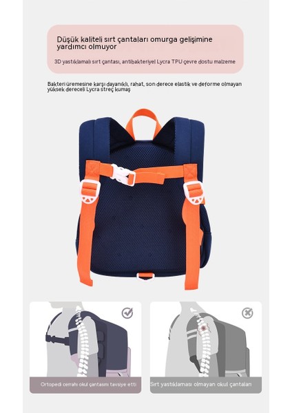 Yeni Karikatür Küçük Ördek Anaokulu Çocuk Rahat Anti-Kayıp Sırt Çantası Orta Boy 3-7 Yaşında (Yurt Dışından) modelleri