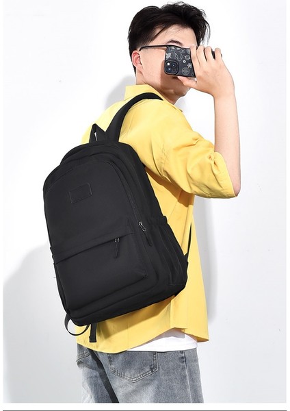 Sırt Çantası Erkek Basit Büyük Kapasiteli Rahat Seyahat Sırt Çantası Kadın Lise Öğrencisi Okul Çantası (Yurt Dışından) modelleri