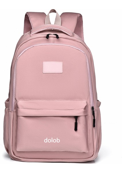 Sırt Çantası Erkek Basit Büyük Kapasiteli Rahat Seyahat Sırt Çantası Kadın Lise Öğrencisi Okul Çantası (Yurt Dışından)