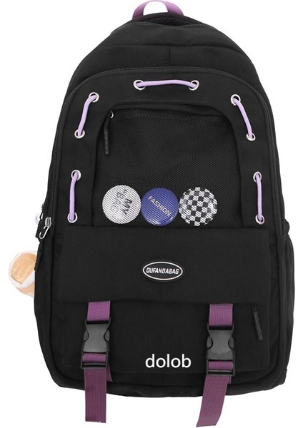 Japon Ins Okul Çantası Kadın Ortaokul Öğrencisi Lise Öğrencisi Sırt Çantası Büyük Kapasiteli Bilgisayar Çantası Seyahat Sırt Çantası Erkek (Yurt Dışından)