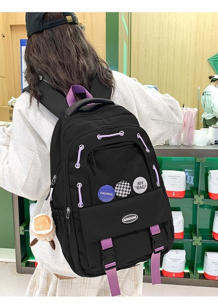 Japon Ins Okul Çantası Kadın Ortaokul Öğrencisi Lise Öğrencisi Sırt Çantası Büyük Kapasiteli Bilgisayar Çantası Seyahat Sırt Çantası Erkek (Yurt Dışından) fırsatları