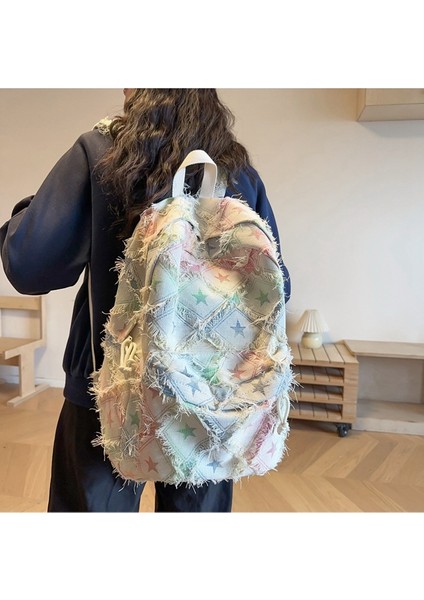 2024 Yeni Sırt Çantası Orman Tarzı Yumuşak Kız Moda Ruiying Kişiselleştirilmiş Büyük Kapasiteli Lise Öğrencisi Okul Çantası Trendy (Yurt Dışından) fiyatları