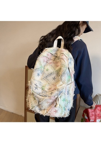 2024 Yeni Sırt Çantası Orman Tarzı Yumuşak Kız Moda Ruiying Kişiselleştirilmiş Büyük Kapasiteli Lise Öğrencisi Okul Çantası Trendy (Yurt Dışından) modelleri