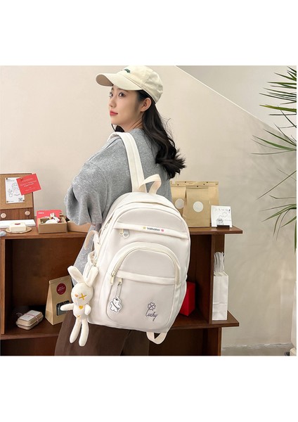 Japon Retro Kampüs Sevimli Kız Okul Çantası Kadın Lise Öğrencisi Ortaokul Öğrencisi Sırt Çantası Büyük Kapasiteli Sırt Çantası (Yurt Dışından)