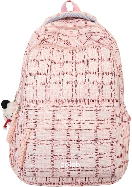 Kore Lise Öğrencisi Kampüs Sırt Çantası Edebi ve Sanatsal Küçük Taze Ekose Okul Çantası Ruiying Eğlence Seyahat Sırt Çantası (Yurt Dışından)