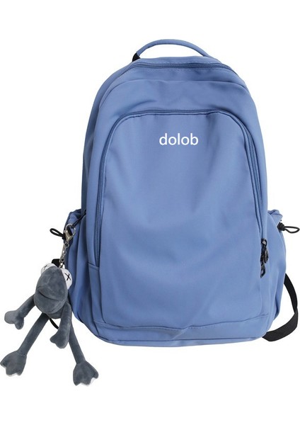 Kadınlar Için Basit Tek Renkli Naylon Sırt Çantası Kore Tarzı Lise Öğrenci Çantası 15.6 Inç Büyük Kapasiteli Bilgisayar Sırt Çantası Erkekler Için (Yurt Dışından)