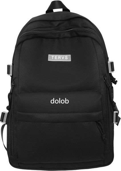 Kampüs Basit Sırt Çantası Kadın Lise Öğrencisi Ortaokul Öğrencisi Okul Çantası Büyük Kapasiteli Sırt Çantası Erkek Moda (Yurt Dışından)