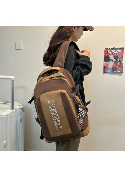 Ortaokul ve Lise Öğrencileri Için Gündelik Kore Çift Sırt Çantası, Büyük Kapasiteli Okul Çantası, Sevimli, Çok Yönlü, Zıt Renkler, Erkekler ve Kadınlar Için Aynı Tarz (Yurt Dışından) modelleri