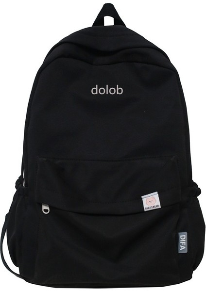 Ins Japon Kız Okul Çantası Kadın Kore Versiyonu Ortaokul Öğrencisi Sevimli Düz Renk Sırt Çantası Lise Öğrencisi Büyük Kapasiteli (Yurt Dışından)