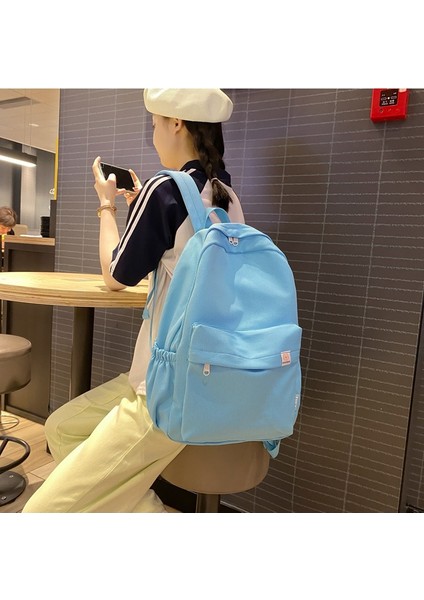 Ins Japon Kız Okul Çantası Kadın Kore Versiyonu Ortaokul Öğrencisi Sevimli Düz Renk Sırt Çantası Lise Öğrencisi Büyük Kapasiteli (Yurt Dışından) fiyatları