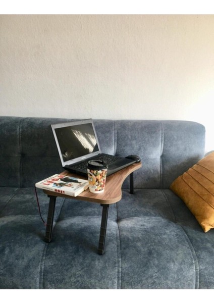 Suntalam Noowa Ceviz Çok Amaçlı Katlanabilir Masa Koltuk Sehpası 35 cm Garantisiz 60 cm 23 cm Kahve fiyatları