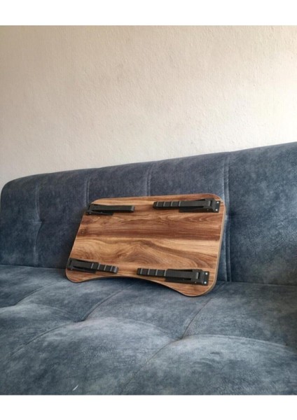 Suntalam Noowa Ceviz Çok Amaçlı Katlanabilir Masa Koltuk Sehpası 35 cm Garantisiz 60 cm 23 cm Kahve modelleri