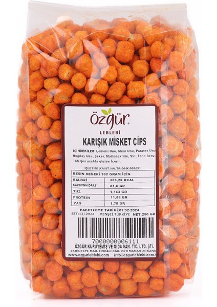Karışık Misket Cips 250 gr