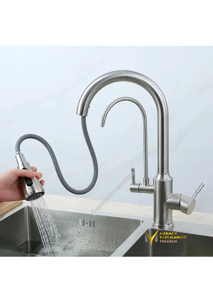 Krom Arıtmalı Spiralli Eviye Bataryası
