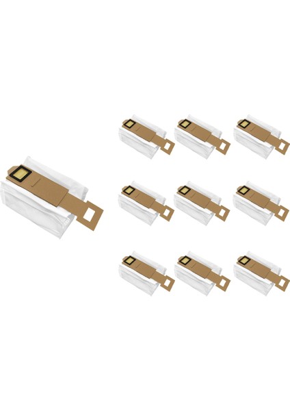 S7 T7S T7S Plus Otomatik Boş Dock Elektrikli Süpürge Aksesuarları Için 10 Adet Tek Kullanımlık Toz Torbası (Yurt Dışından)