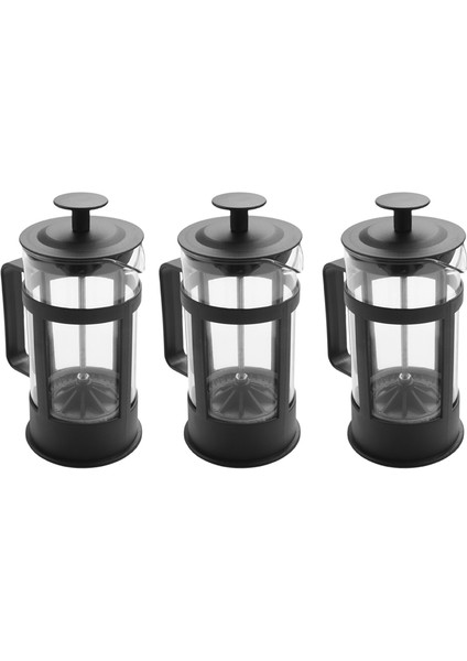 3x French Press Kahve ve Çay Makinesi 12 Oz, Kalınlaştırılmış Borosilikat Cam Kahve Presi Paslanmaz ve Bulaşık Makinesinde Yıkanabilir (Yurt Dışından)