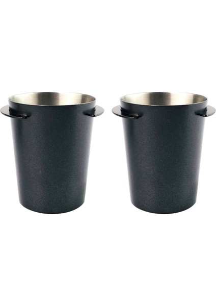 2x Paslanmaz Çelik Kahve Dozaj Fincan Fasulye Taşlama Makinesi 58MM Espresso Makinesi Dozaj Kupası-A (Yurt Dışından)