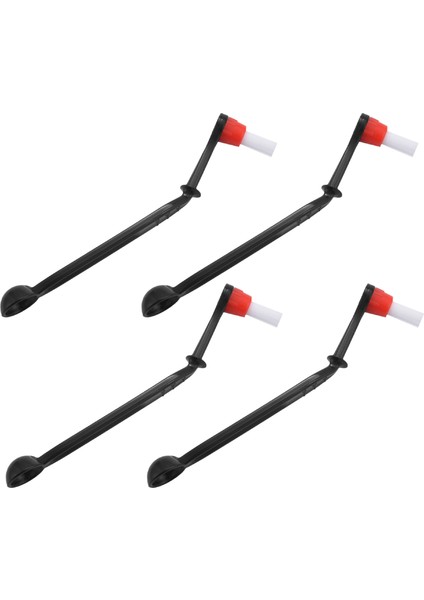 4x 2 In 1 Kahve Makinesi Fırçası Naylon Espresso Kahve Öğütücü Fırçalar Kahve Kaşığı Makinesi Grup Başkanı (Yurt Dışından)