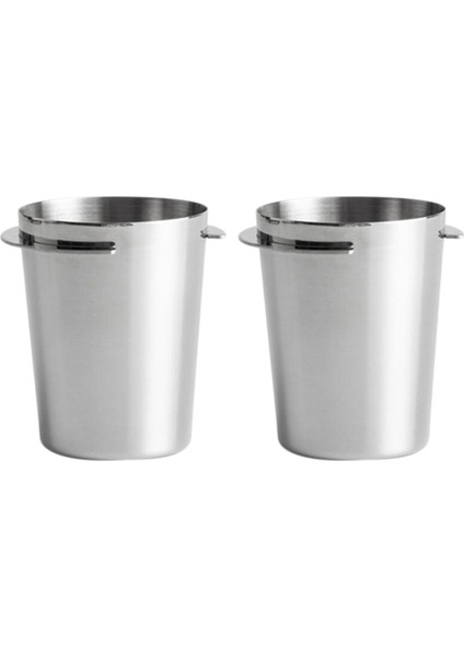 2x Paslanmaz Çelik Dozaj Fincan Kahve Koklama Kupa (54MM Gümüş) (Yurt Dışından)