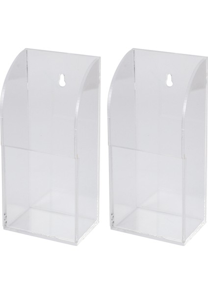 2x Tv Klima Uzaktan Kumanda Tutucu Kılıf Akrilik Duvara Monte Saklama Kutusu (1 Kutu) (Yurt Dışından)