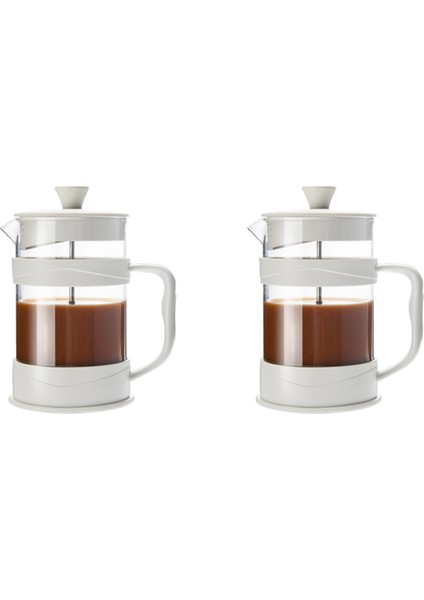 2x French Press Kahve Makinesi 12 Oz, Borosilikat Camlı Çay Presleri Soğuk ve Sıcak Demlenmiş Kahve (Yurt Dışından)