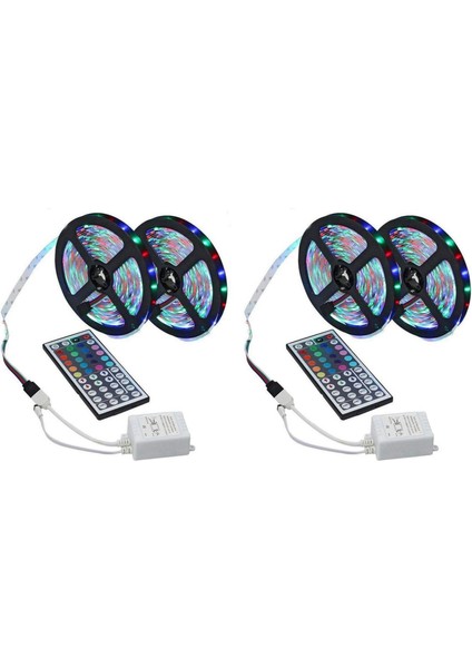 4x 10M LED Işık Şeridi Rgb 3528 600 LED Esnek Işık Şeridi ile 44 Anahtar Uzaktan Kumanda + Yatak Odası Için Denetleyici (Yurt Dışından)