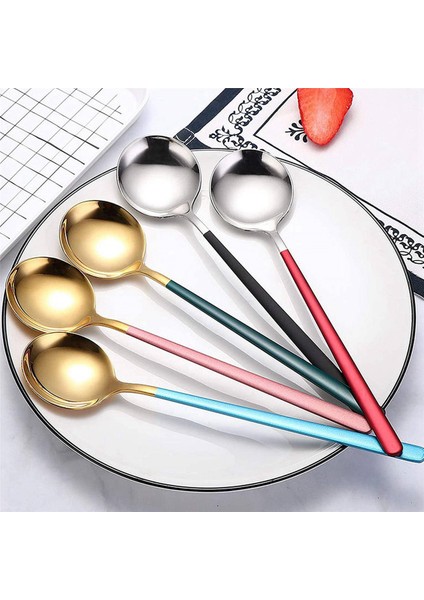 15 Paket Çorba Kaşığı, Paslanmaz Çelik Dondurma Çorba Kaşığı Kahve Kaşığı Çay Kaşığı, Akşam Yemeği Için Uzun Saplı Masa Kaşığı (Yurt Dışından)