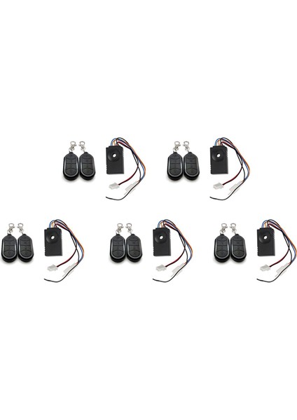 5x Ebike Alarm Sistemi Çift Uzaktan Kumanda 36V 48V 60V 72V Alarm Evrensel Su Geçirmez Elektrikli Bisiklet Değiştirme (Yurt Dışından)