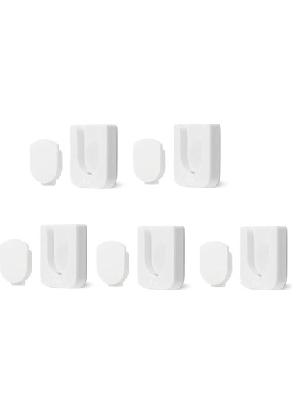 Manyetik Uzaktan Kumanda Tutucu Duvara Montaj, 5 Adet Uzaktan Kumanda Düzenleyiciler Kendinden Yapışkanlı Tv Uzaktan Kumanda Rafı (Beyaz) (Yurt Dışından)