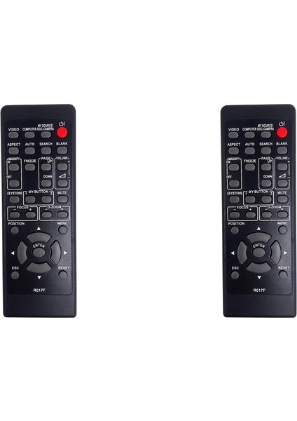 Bz-1, CP-A221N, CP-A222WN, CP-A301N, CP-A302WN, CP-A352WN, CP-AW2519N Için 2x R017F Projektör Uzaktan Kumandası (Yurt Dışından)