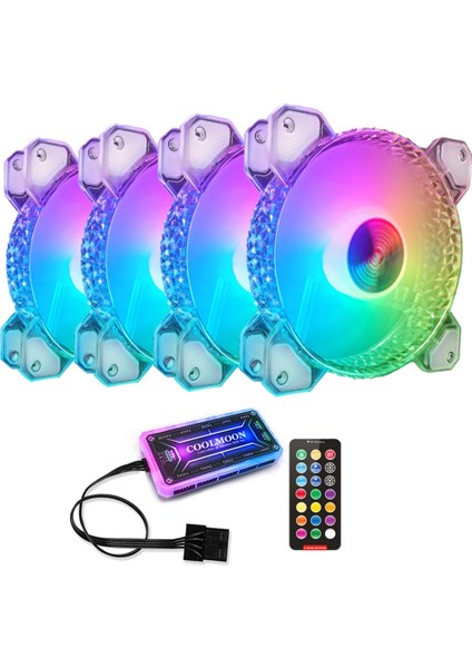 120MM Fan Soğutma Uzaktan Kumanda ile Pc Bilgisayar Kasası Fan Ayarlanabilir Sessiz Soğutucu Dilsiz Rgb Ventilador Radyatör (Yurt Dışından)