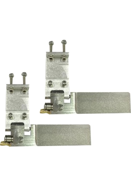 2x Rc Tekne Alüminyum Alaşımlı Marka 75MM Metal Emme Su Dümen Uzaktan Kumanda Rc Tekneler Parçaları Gümüş (Yurt Dışından)