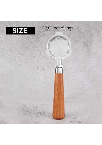 Espresso Portafilter 51MM EC685 EC680 Kahve Dipsiz Portafilter ile 51MM 2 Adet Kahve Tozu Kase (Yurt Dışından)