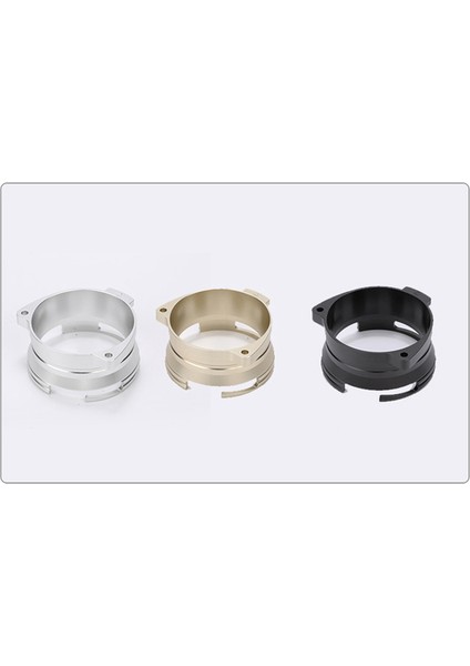 Alüminyum Kahve Tozu Dozaj Halkası 54 mm Kahve Kahve Makineleri Için Dönebilen Döngü Döner Toz Halkası (Gümüş) (Yurt Dışından)