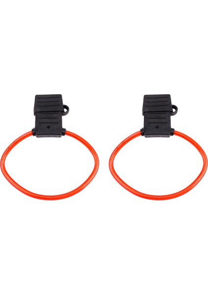 2x 8 Awg Ölçer Maxı Blade Sigorta Tutucu Inline Tel 12-24V Volt Su Geçirmez + 40A Sigorta (Yurt Dışından)