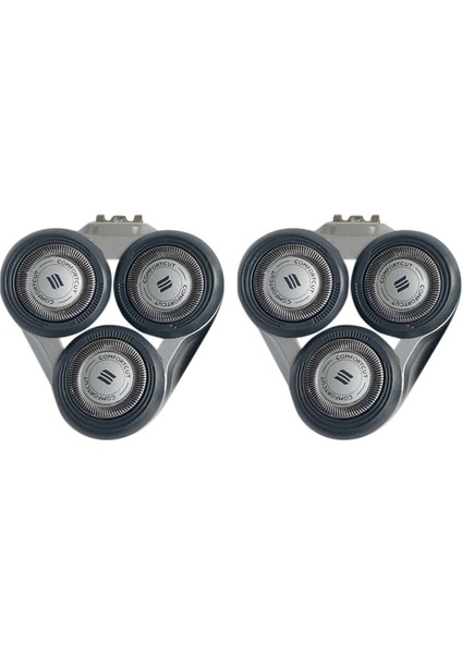 2x Yedek Kafa S5000 S5370 S5571 S5420 S5140 S5078 S5077 S5050 S5380 S5400 Bıçak-Siyah (Yurt Dışından)