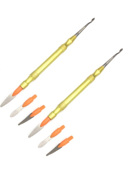 2 Adet Diş Hekimi Heykel Bıçak Balmumu Oyma Aracı Spatula Bıçak Diş Laboratuvarı Araçları Diş Hekimi Aksesuarları Kaynağı (No.2) (Yurt Dışından)