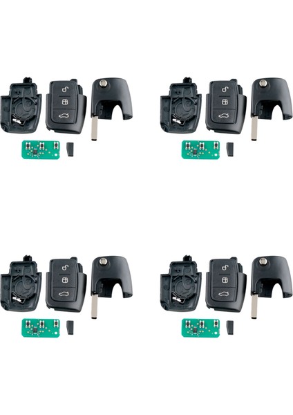4x Araba Akıllı Uzaktan Anahtar 3 Düğme Focus Fiesta 2013 Kılıfı 433MHZ Için Fit (Yurt Dışından)