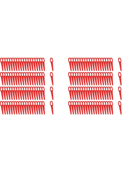 160 Adet 8.3cm Plastik Çim Düzeltici Bıçak Yedek Bıçaklar Çim Biçme Makinesi Bıçakları Çim Biçme Makinesi Için (Yurt Dışından)