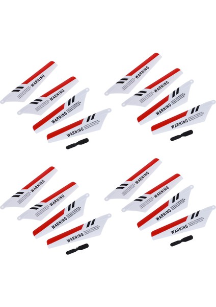 16 x Bıçaklar S107 S107G Gyro Uzaktan Kumanda Helikopter Yedek Parça Onarımı Kırmızı (Yurt Dışından)
