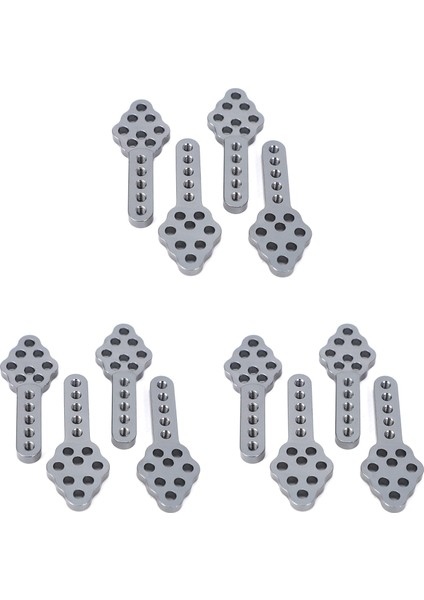 12 Adet Metal Montaj Yüksekliği Ayarlamak Açı Standı Rc Paletli Araba Eksenel SCX10 90046 D90 D110, Gri (Yurt Dışından)